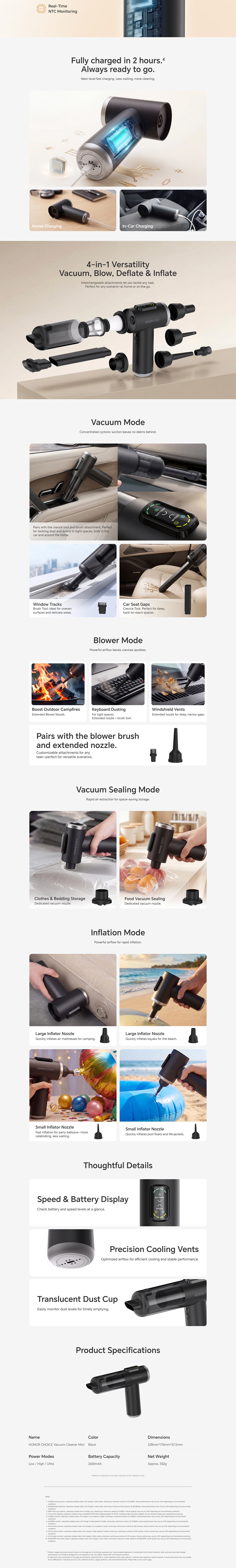 HONOR CHOICE Vacuum Cleaner Mini